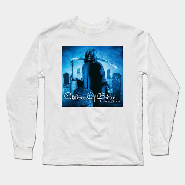 Children Of Bodom Follow The Reaper Album Cover Long Sleeve T-Shirt by Mey X Prints